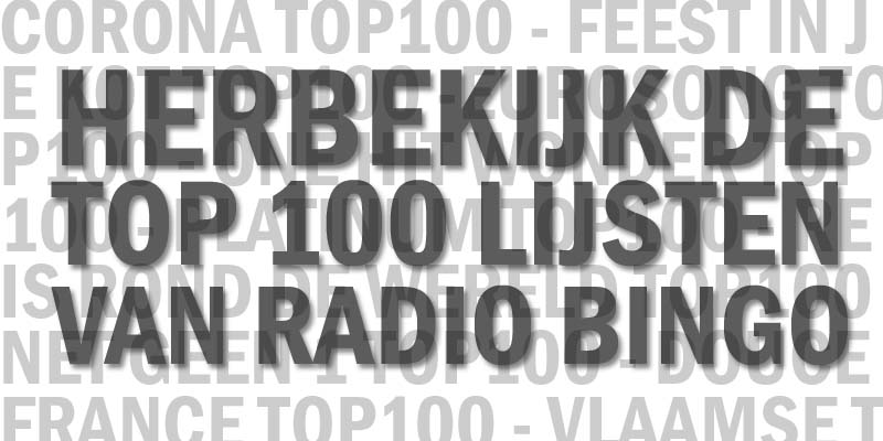 TOP100-lijsten op RADIO BINGO